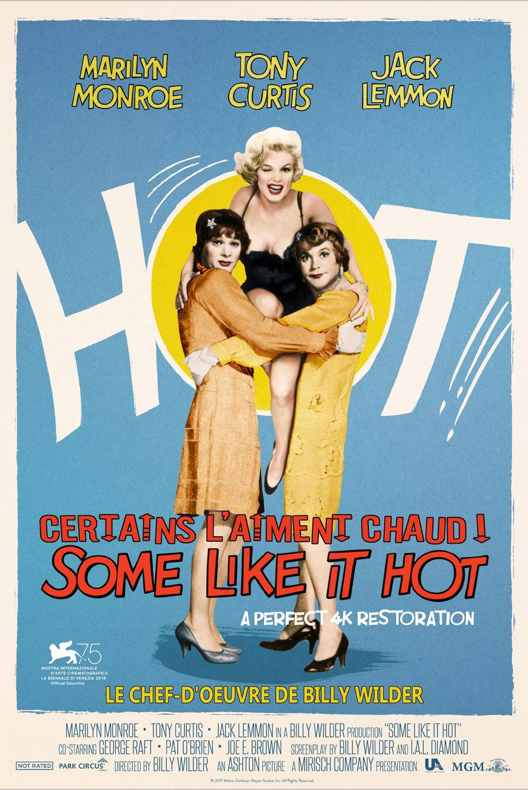 Affiche du film CERTAINS L'AIMENT CHAUD  - cycle BLONDES au CHAMPO