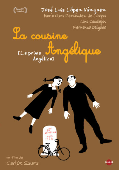 AFFICHE DU FILM LA COUSINE ANGELIQUE DE CARLOS SAURA AU CHAMPO
