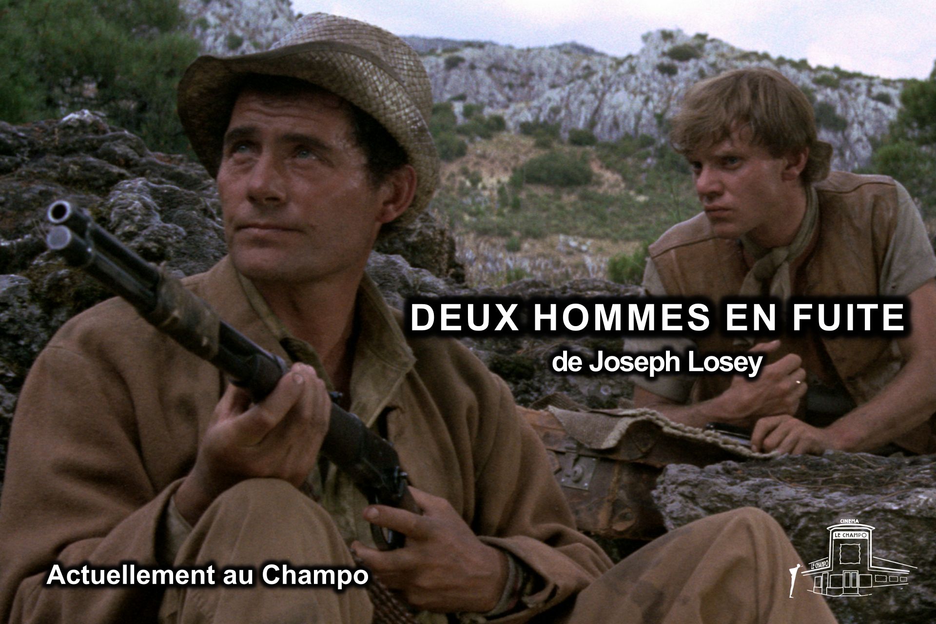 ILage du Film DEUX HOMMES EN FUITE de Joseph Josey au Champo cinéma Patrimoine à Paris