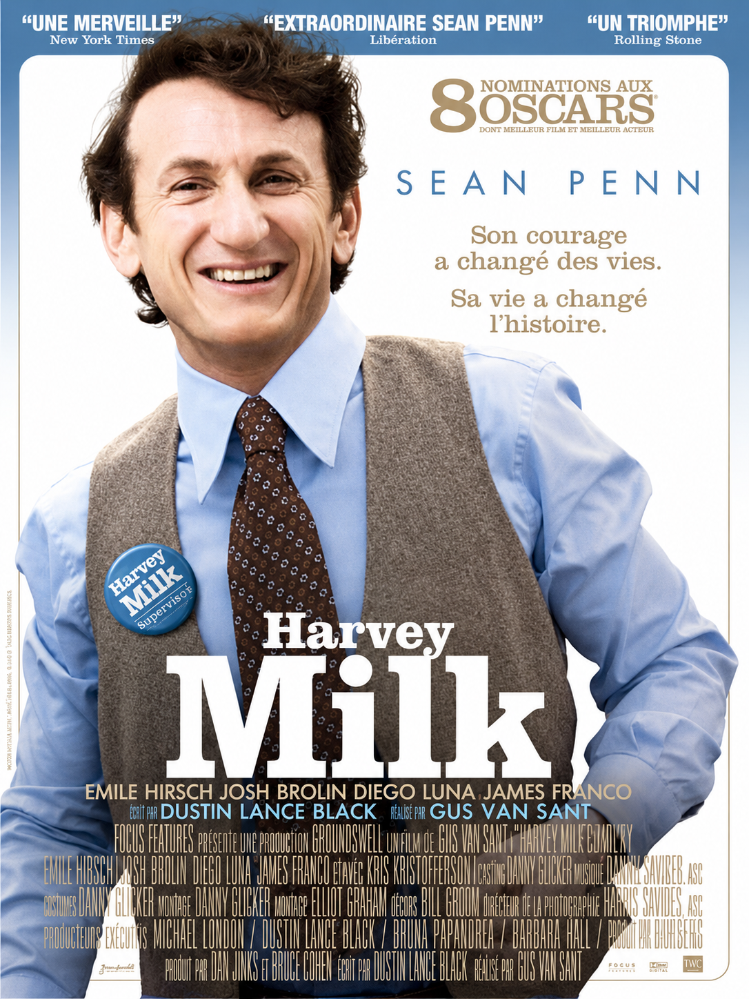 Affiche HARVEY MILK au Champo 