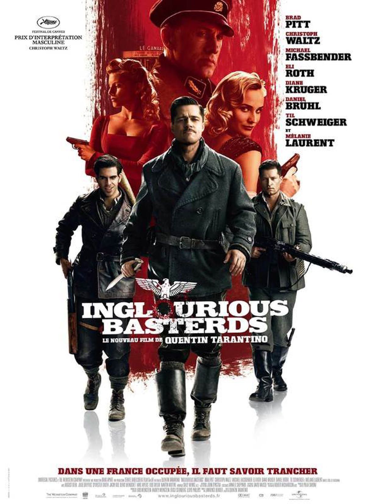 Affiche INGLOURIOUS BASTERDS de Quentin Tarantino au Champo