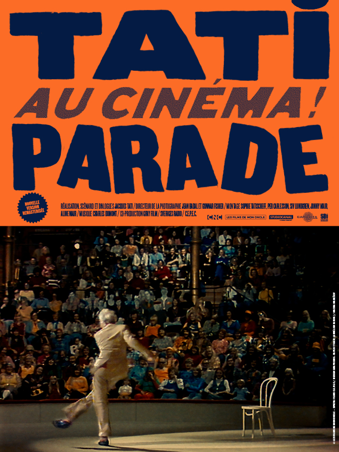 Affiche du cycle integral avec le film PARADE de Jacques Tati au Champo