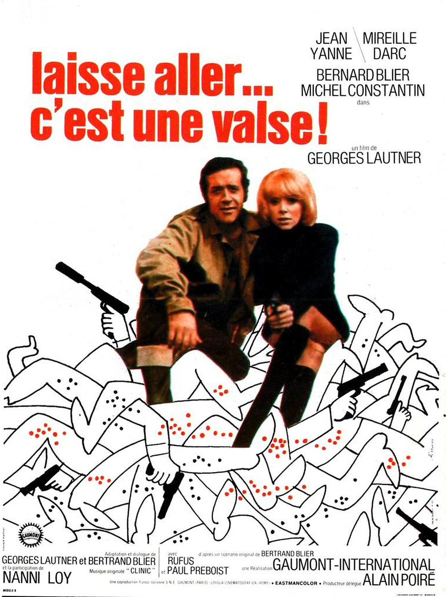 Affiche du film LAISSE ALLER C'EST UNE VALSE de Georges Lautner au Champo