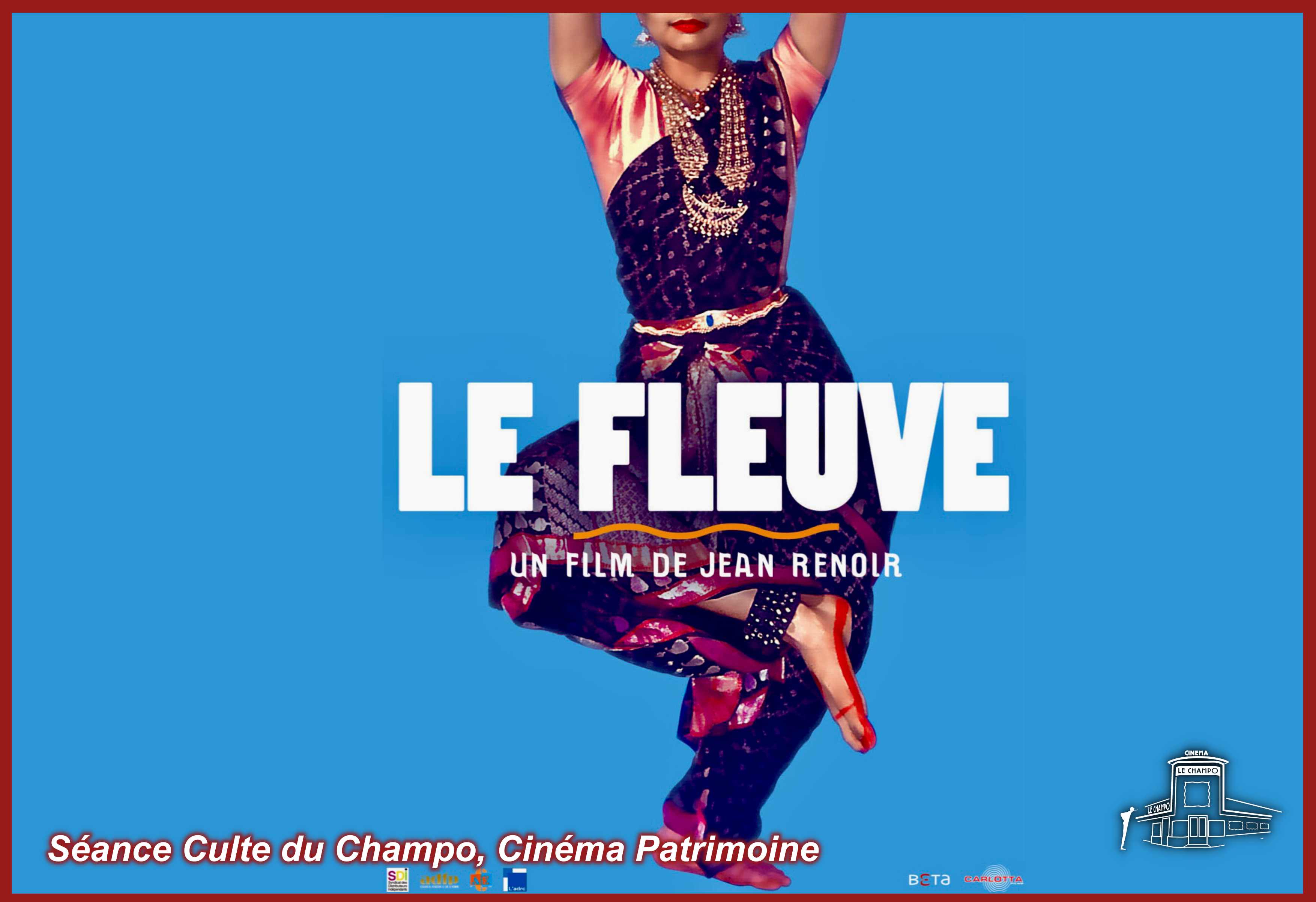 Affiche du film Le Fleuve (1951) de Jean Renoir – Séance Culte du Cinéma Le Champo.