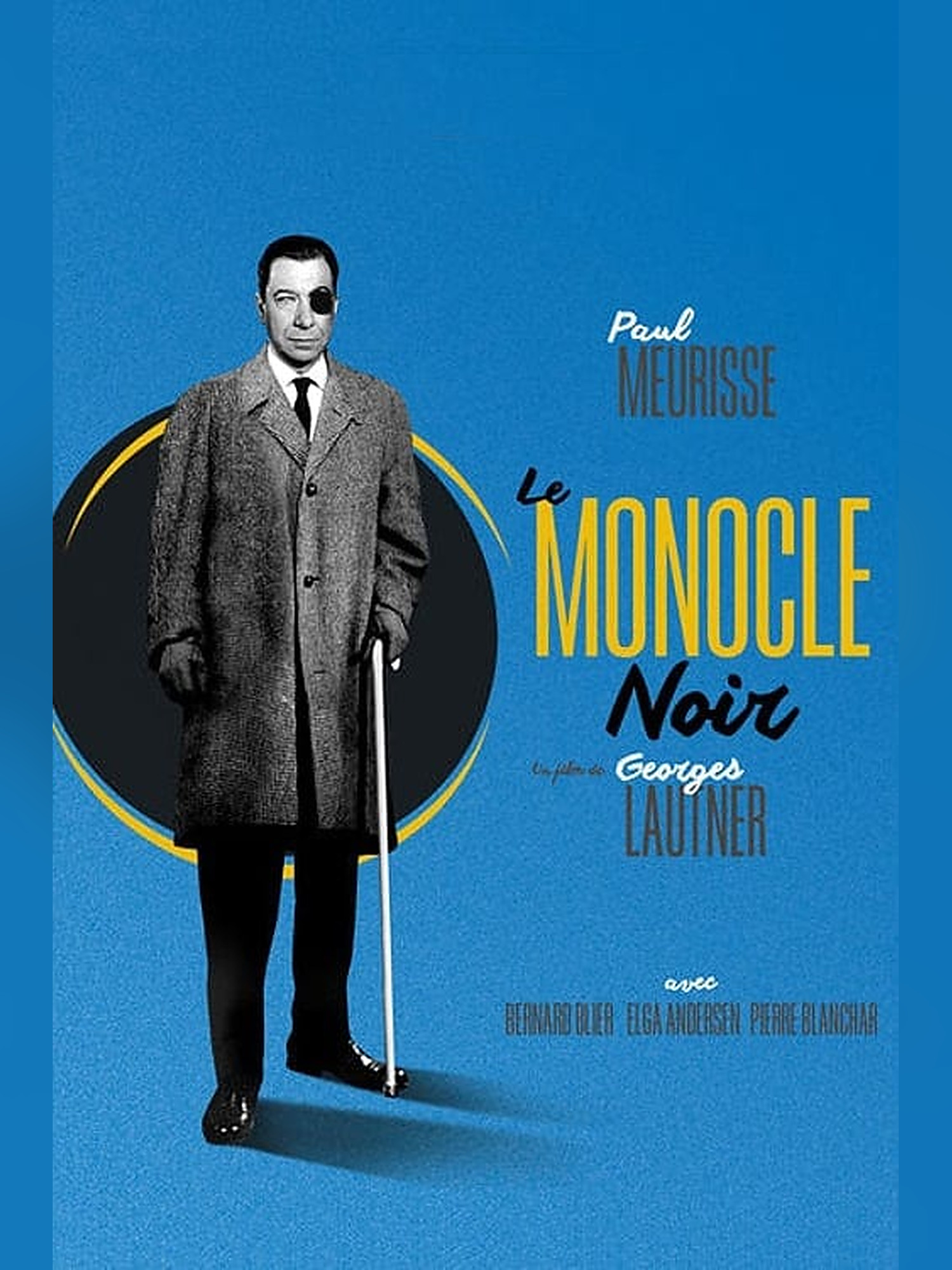 Affiche du film LE MONOCLE NOIR de Georges Lautner au Champo