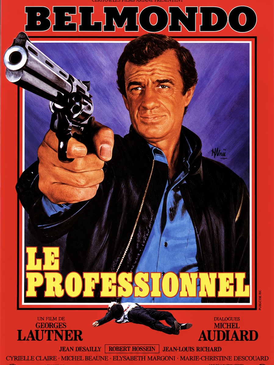 Affiche du film LE PROFESSIONNEL de Georges Lautner au Champo