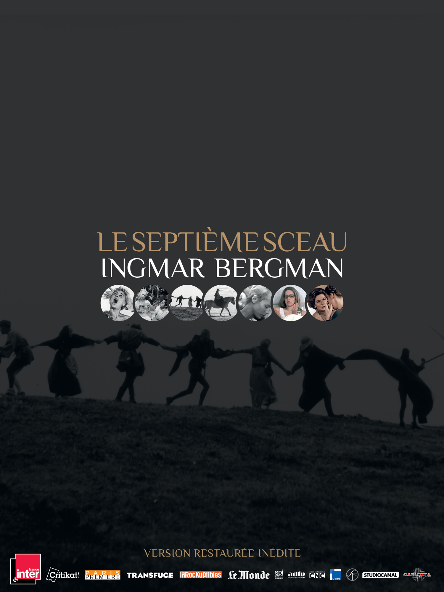 Affiche du film LE SEPTIEME SCEAU de Ingmar BERGMAN - Projection au Champo