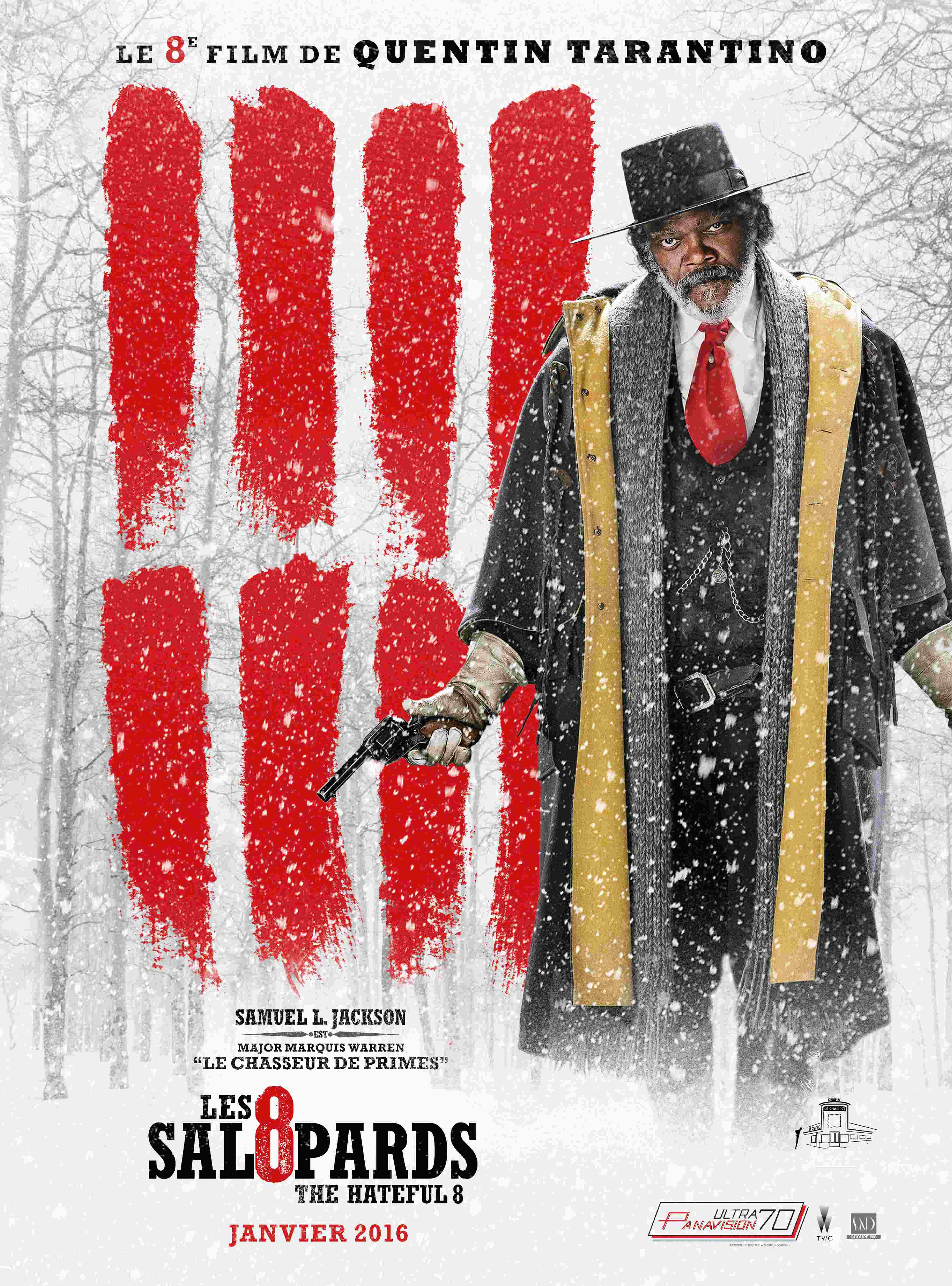 Affiche LES 8 SALOPARDS de QUENTIN TARANTINO au CHAMPO
