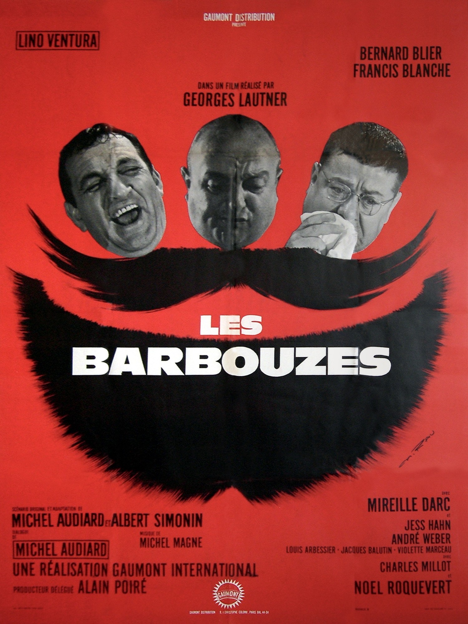 Affiche du film LES BARBOUZES de Georges Lautner au Champo