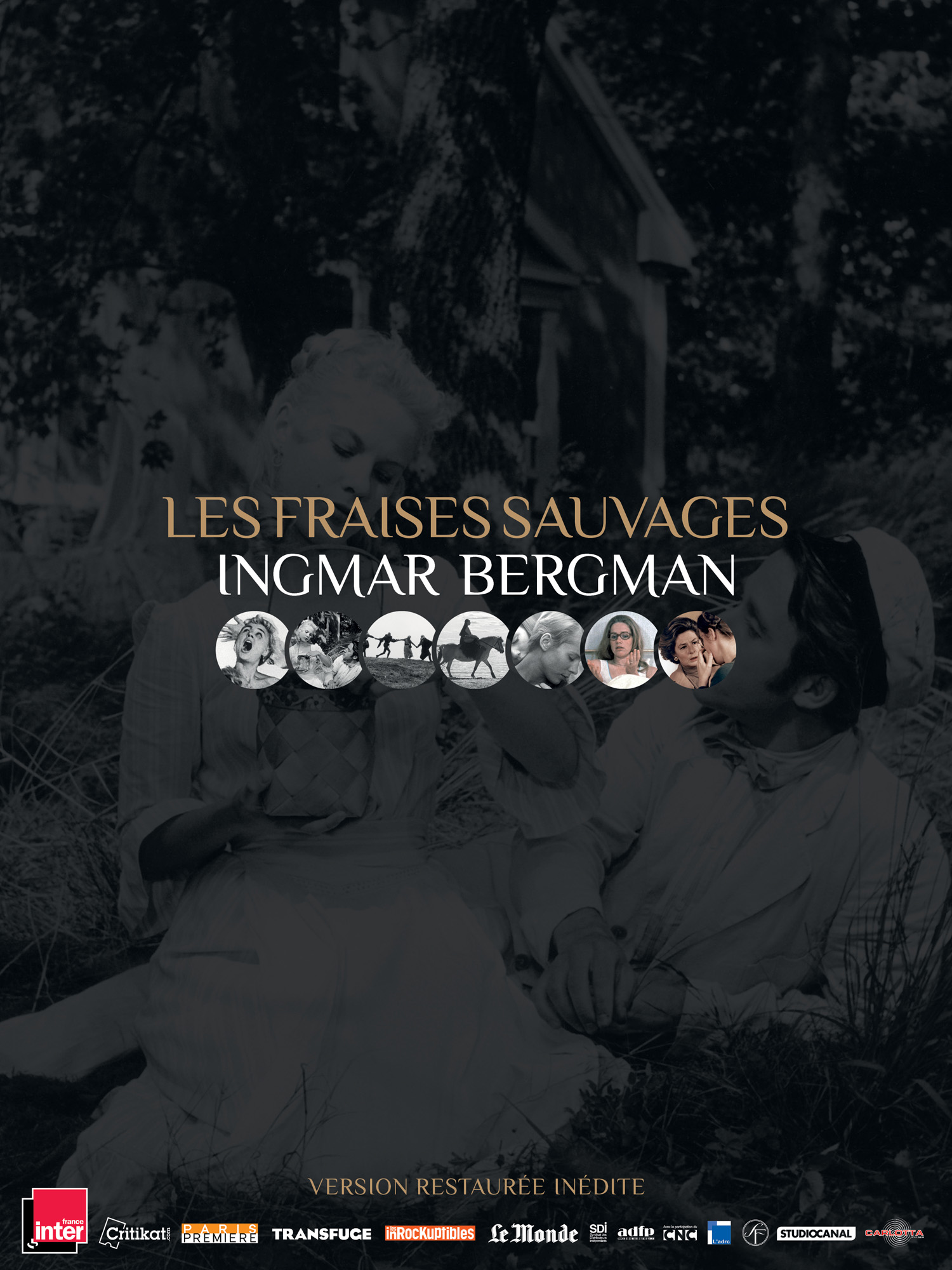Affiche du film LES FRAISES SAUVAGES de Ingmar BERGMAN - Projection au Champo