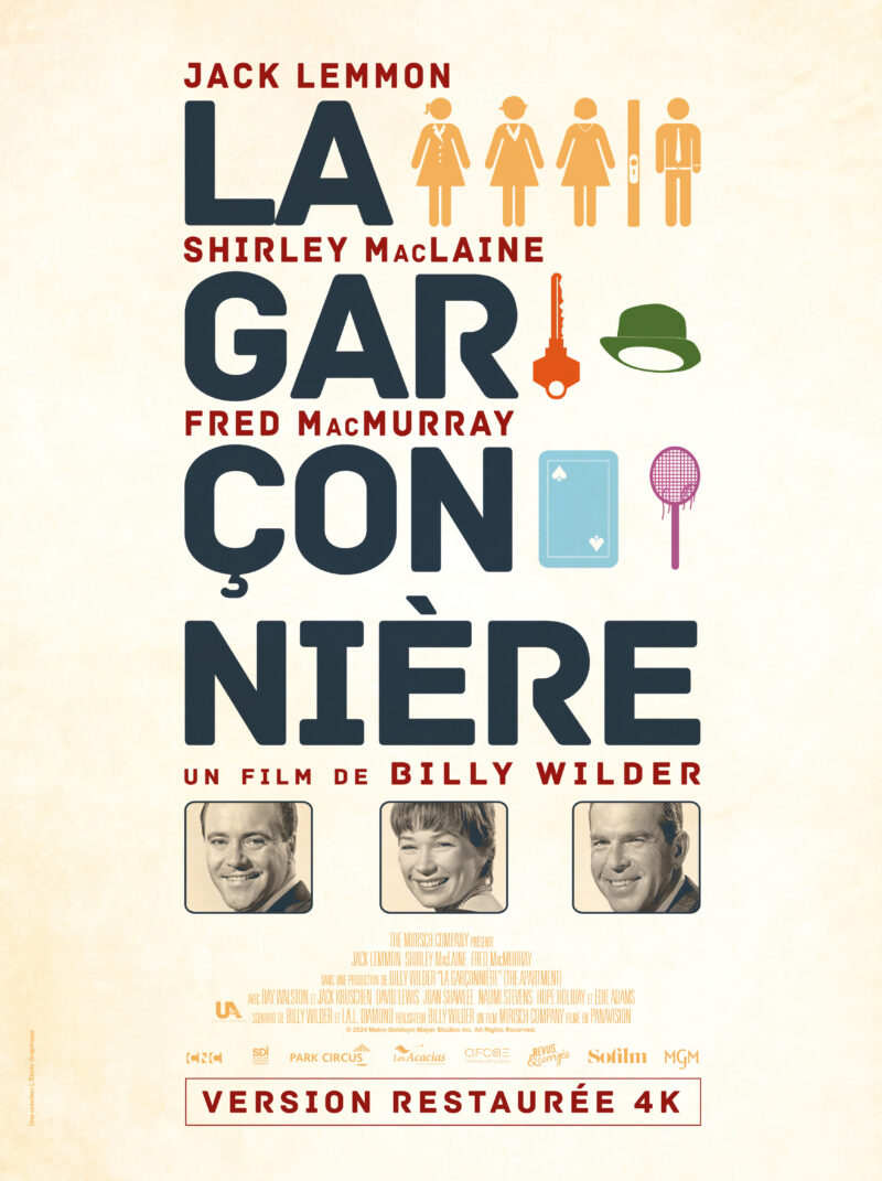 Affiche du film LA GARCONNIERE de Billy Wilder au Champo - Agarte Ciné-club - Anatomie d'un Role 