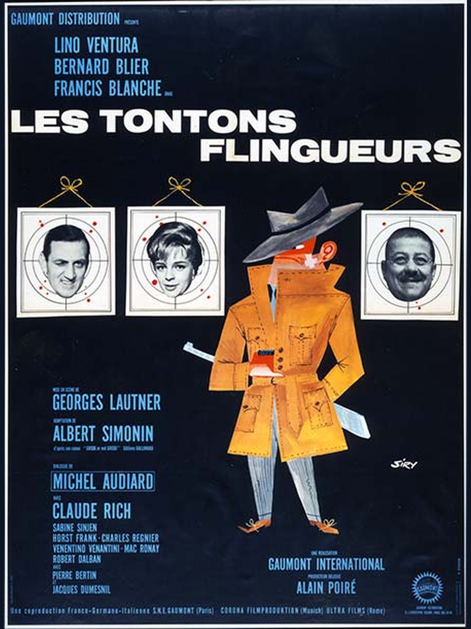 Affiche du film LES TONTONS FLINGUEURS de Georges Lautner au Champo