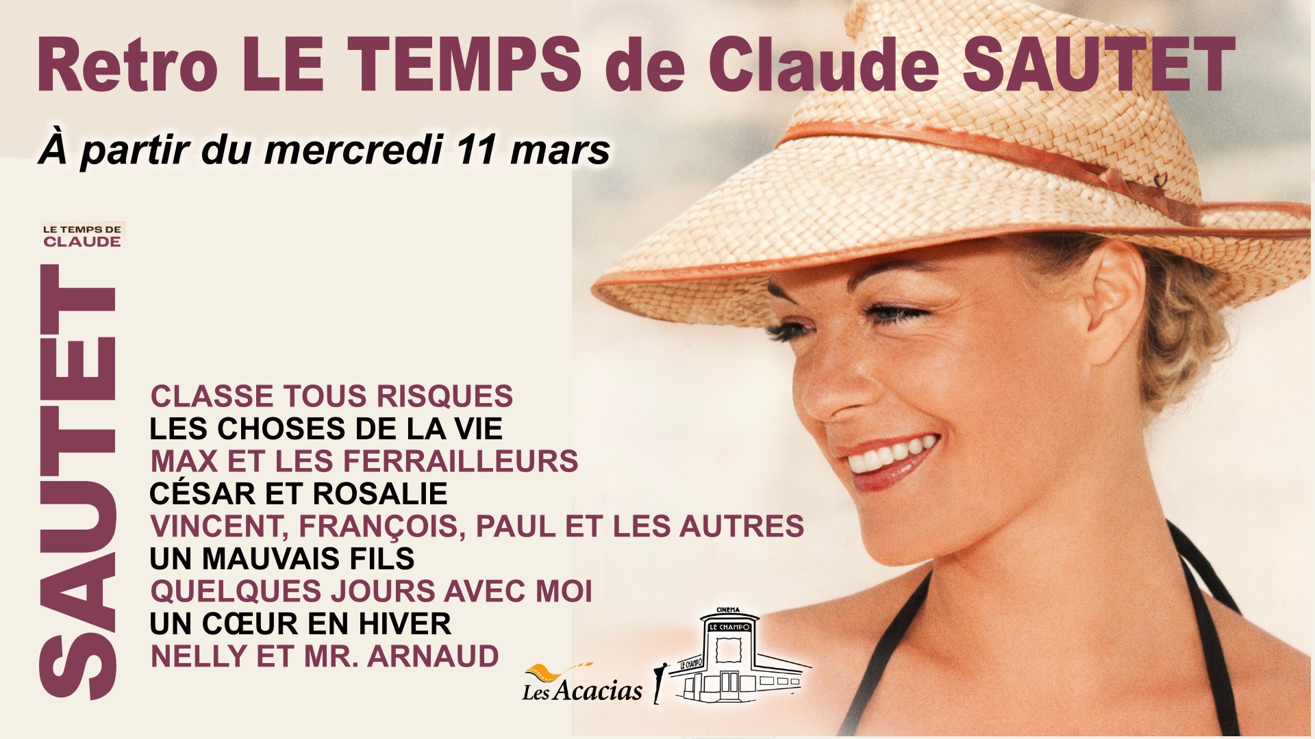 Affiche de la retrospective Marguerite Duras au Champo