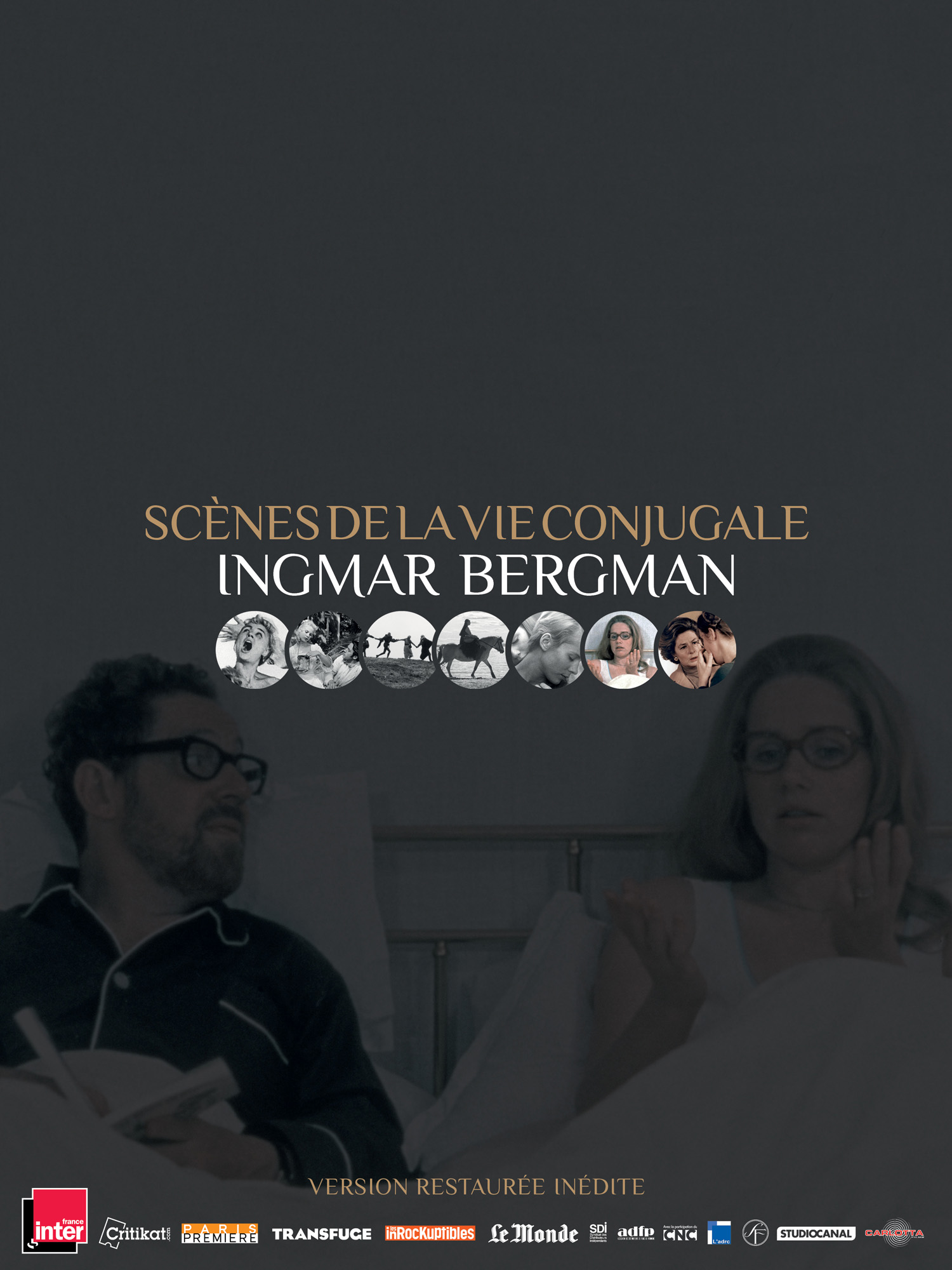 Affiche du film SCENES DE LA VIE CONJUGALES de Ingmar BERGMAN - Projection au Champo