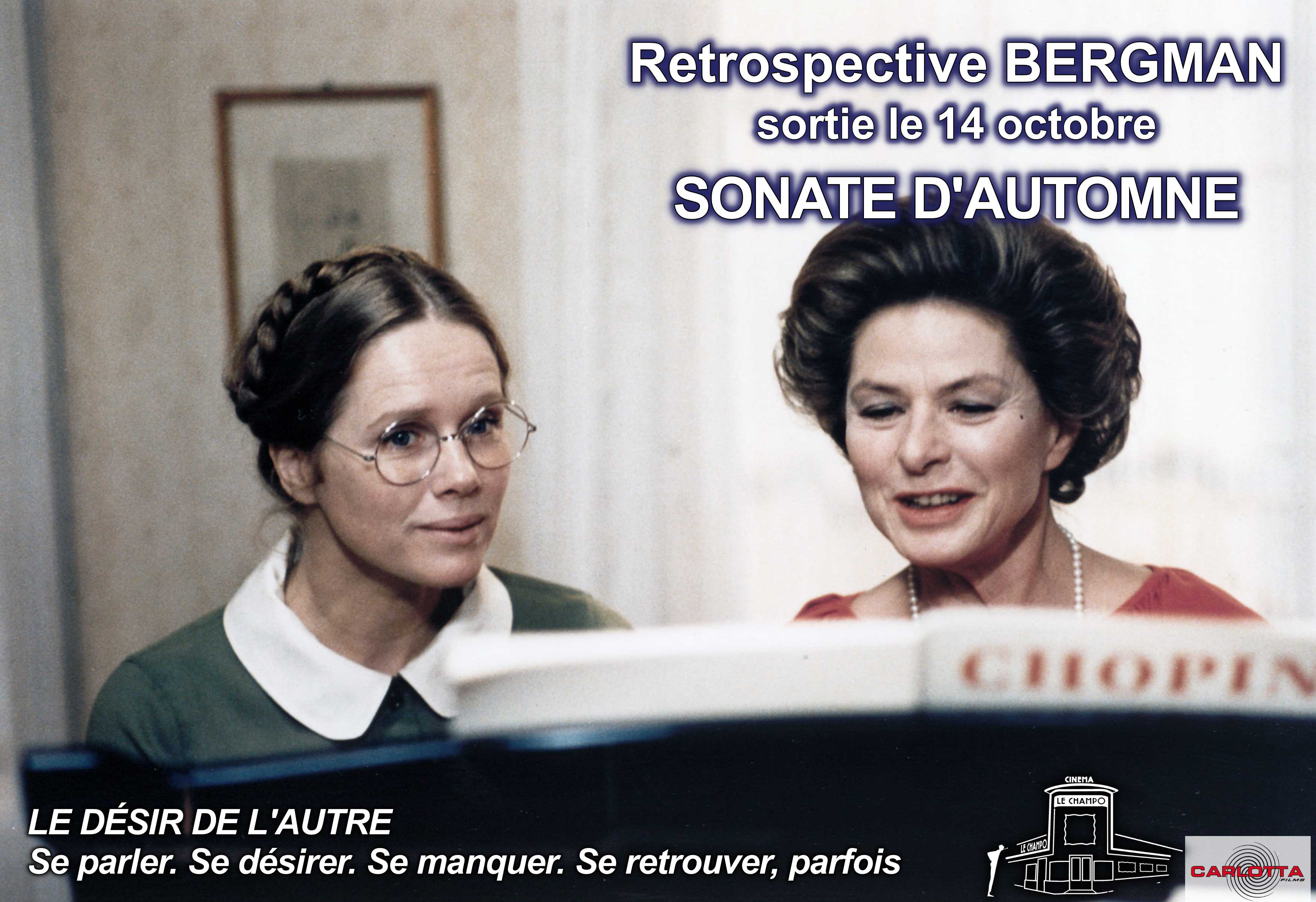 Image du film pour l'affiche de SONATES D'AUTOMNE - BERGMAN en 14 films au Champo