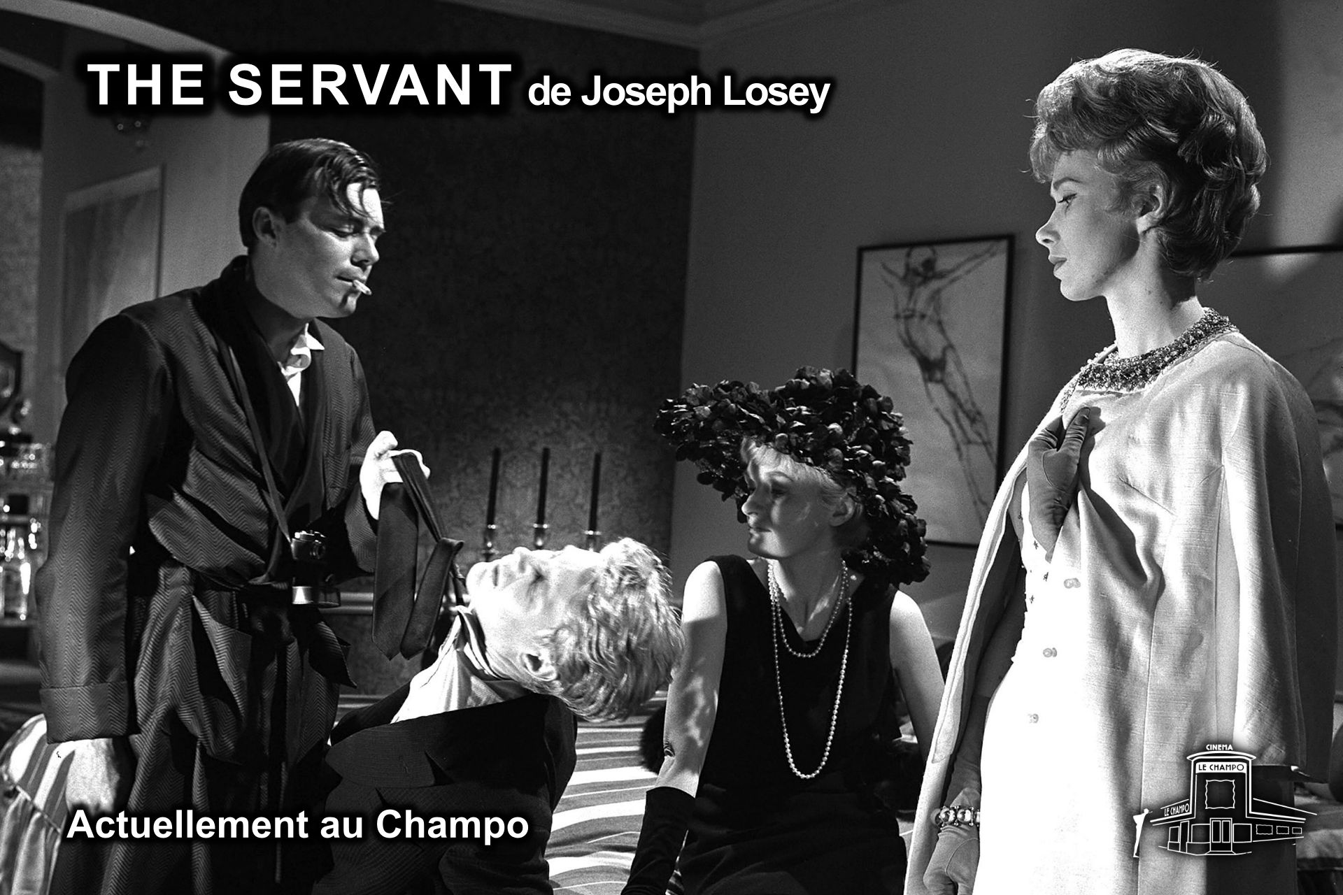 ILage du Film THE SERVANT de Joseph Josey au Champo cinéma Patrimoine à Paris